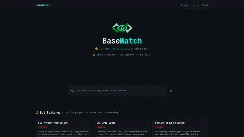 Screenshot of BaseWatch